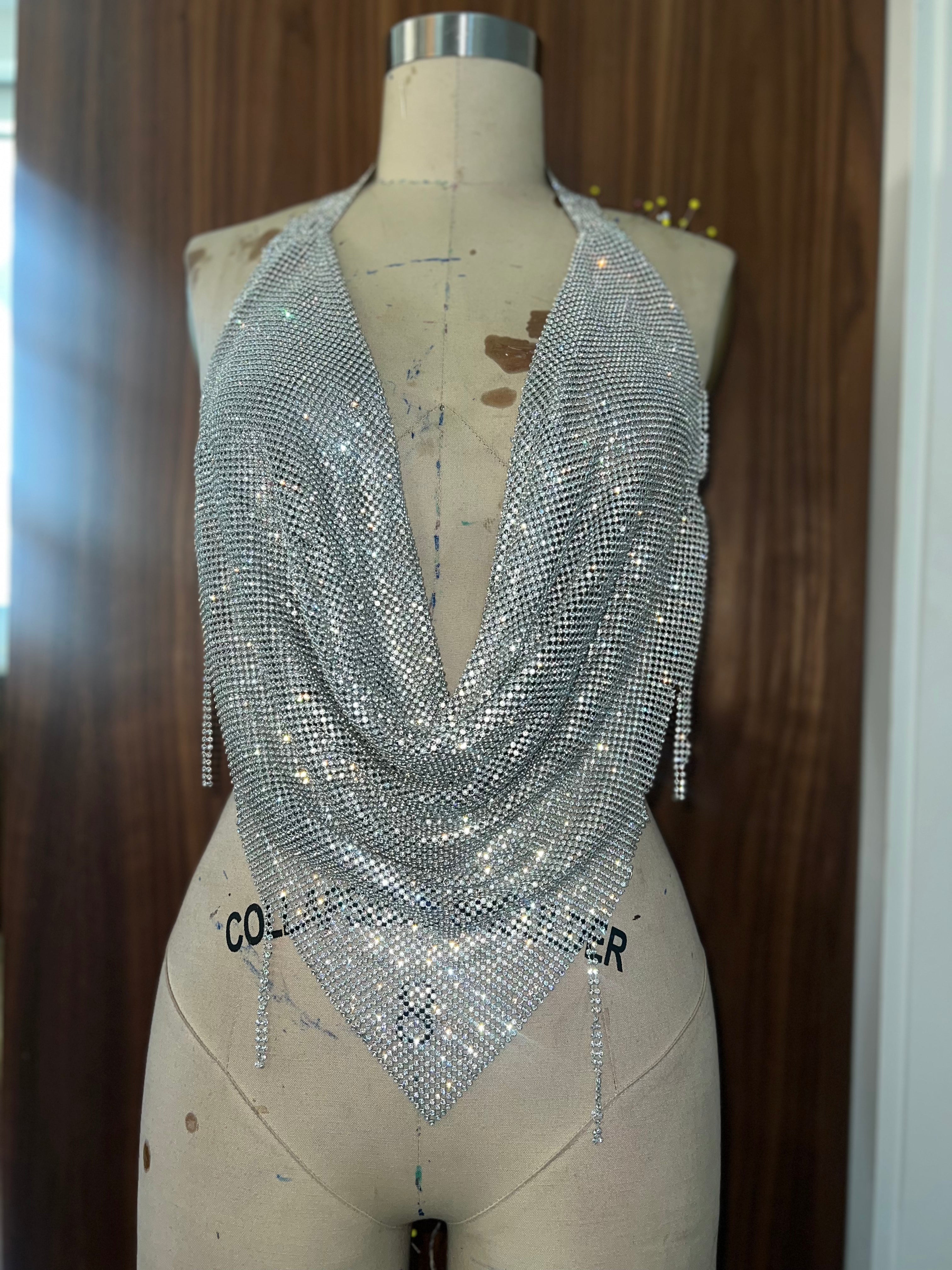 Distressed Chainmail Halter