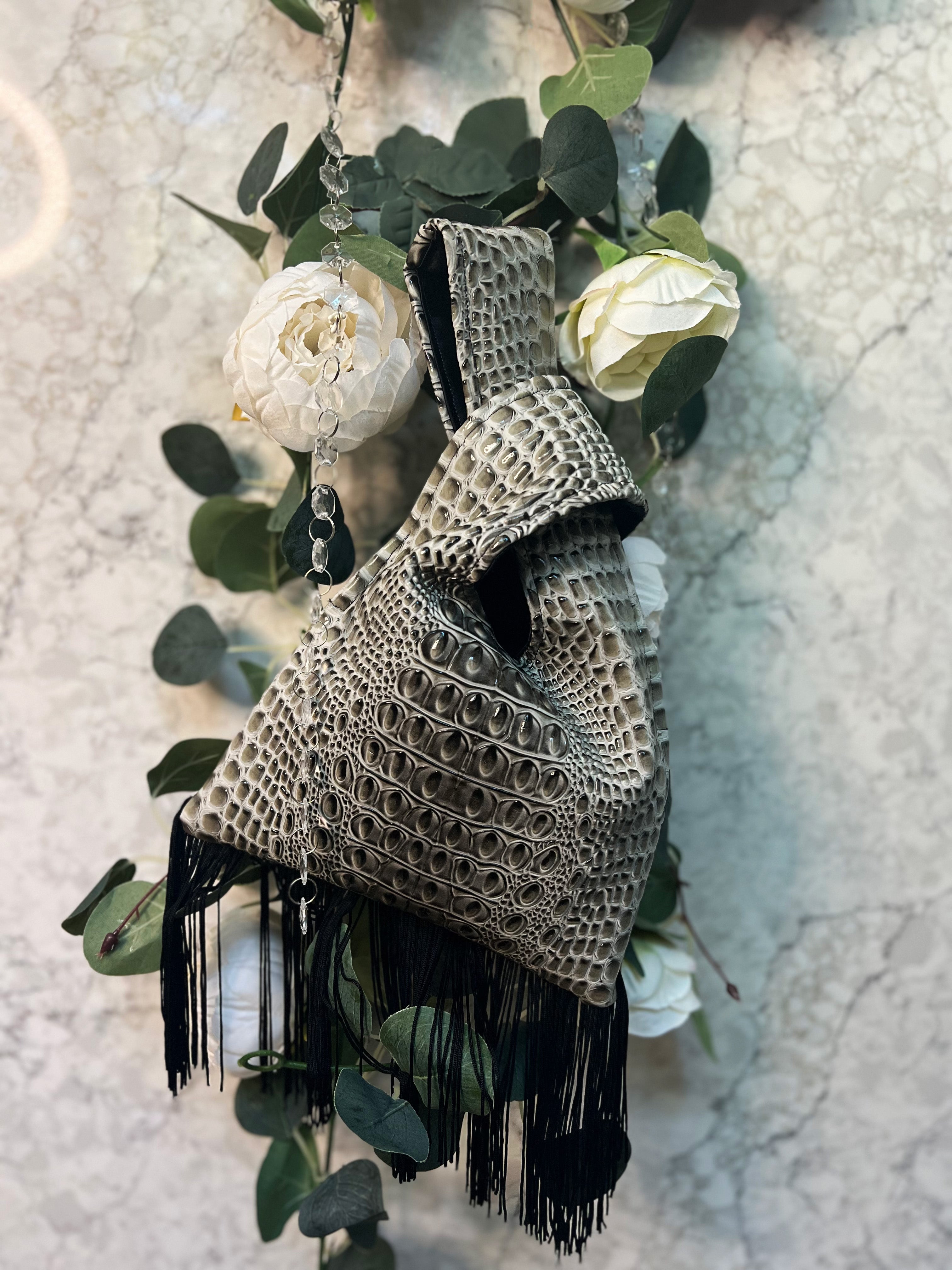 Knotty Purse with Fringe - Small