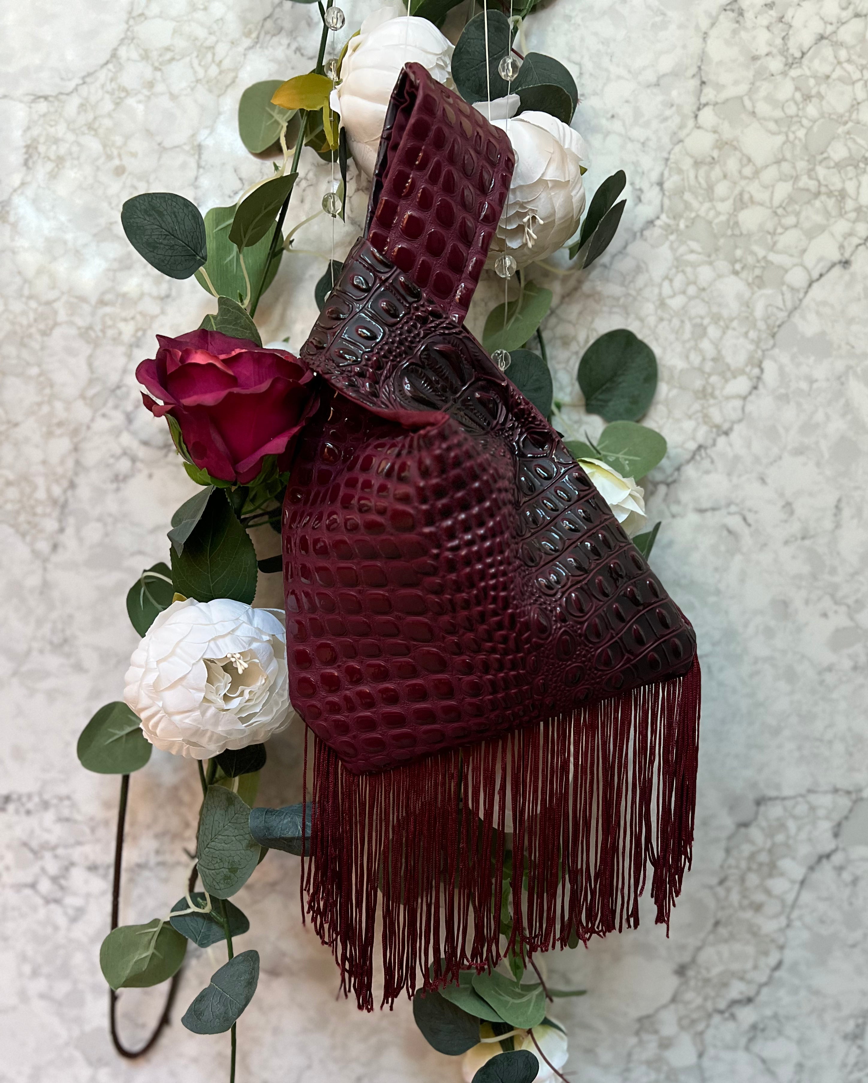 Knotty Purse with Fringe - Small