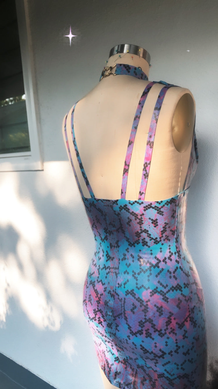 Sugar Venom Latex Mini Dress