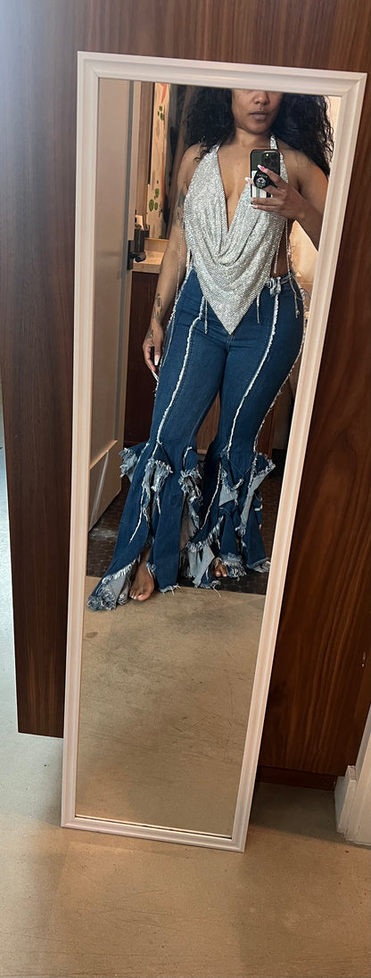 Distressed Chainmail Halter