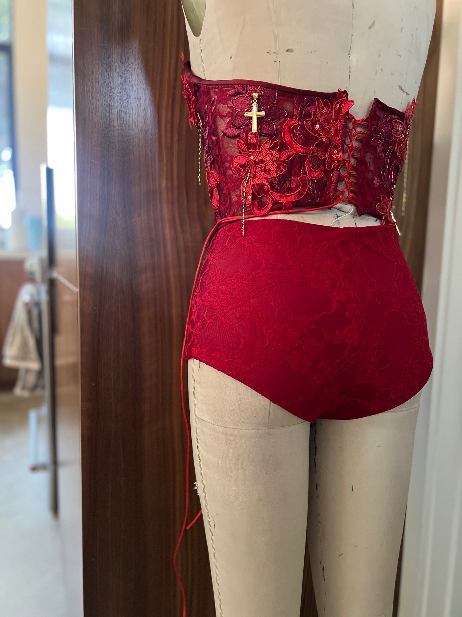 Custom Four-Piece Lace Set