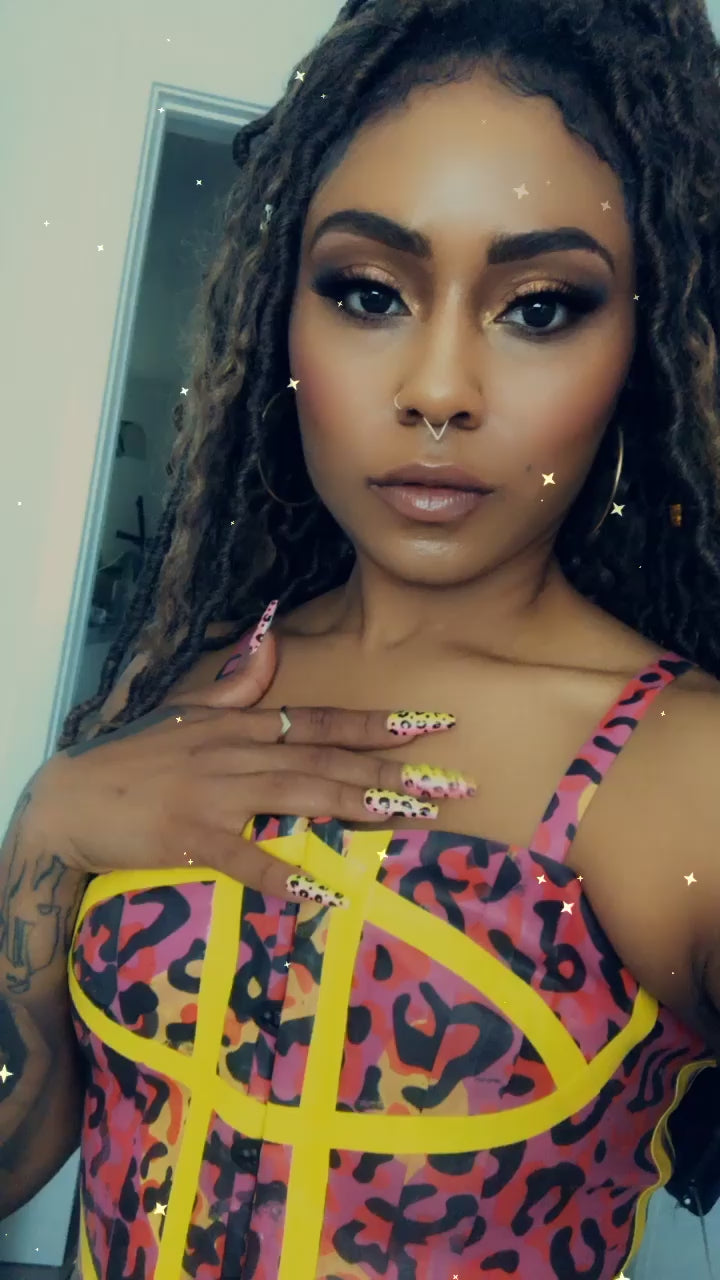 Sunset Prowl Two-Piece Latex Set