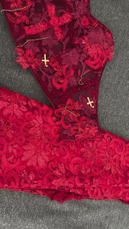 Custom Four-Piece Lace Set